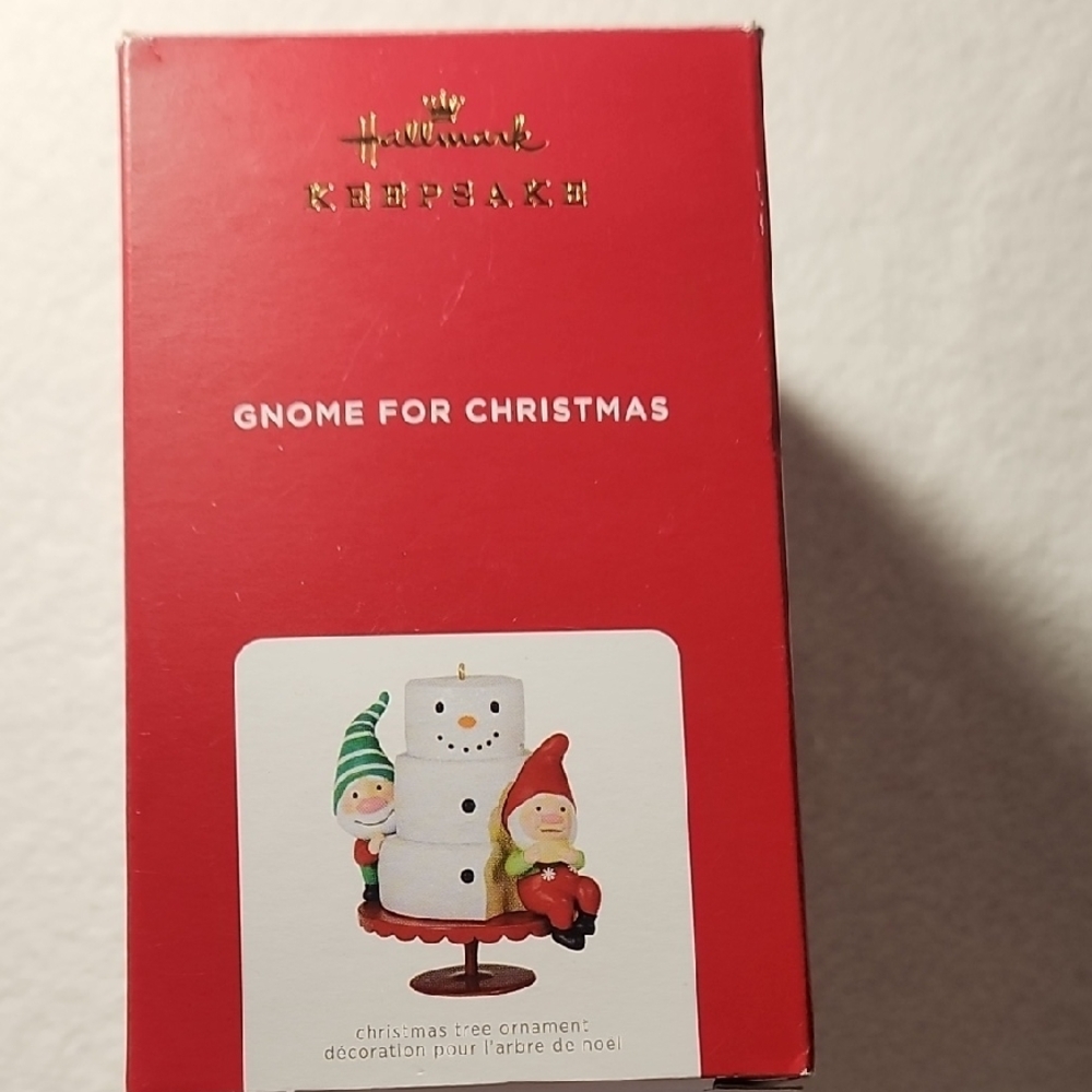 Hallmark NEW Festive Gnome and Snowman Ornament CLEARANCE - Picture 9 of 12